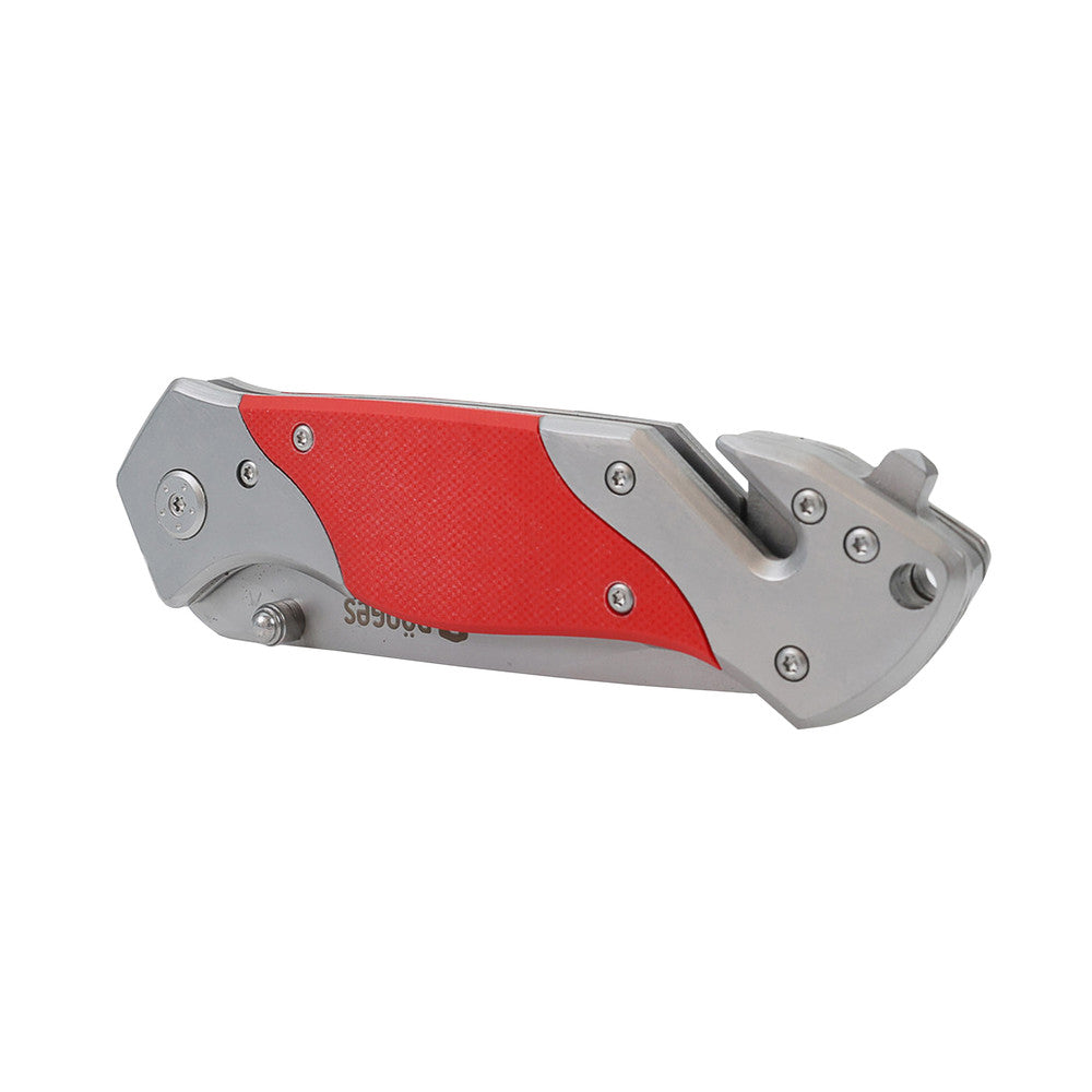 Feuerwehr Rettungsmesser Economy I, Dönges, abgerundete Klinge, rot