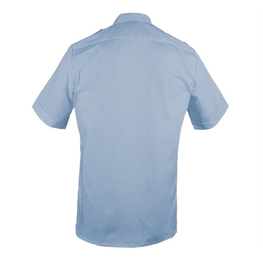 Diensthemd hellblau halbarm mit Tunnel und abnehmbaren Schulterklappen, Feuerwehr, Mil-Tec