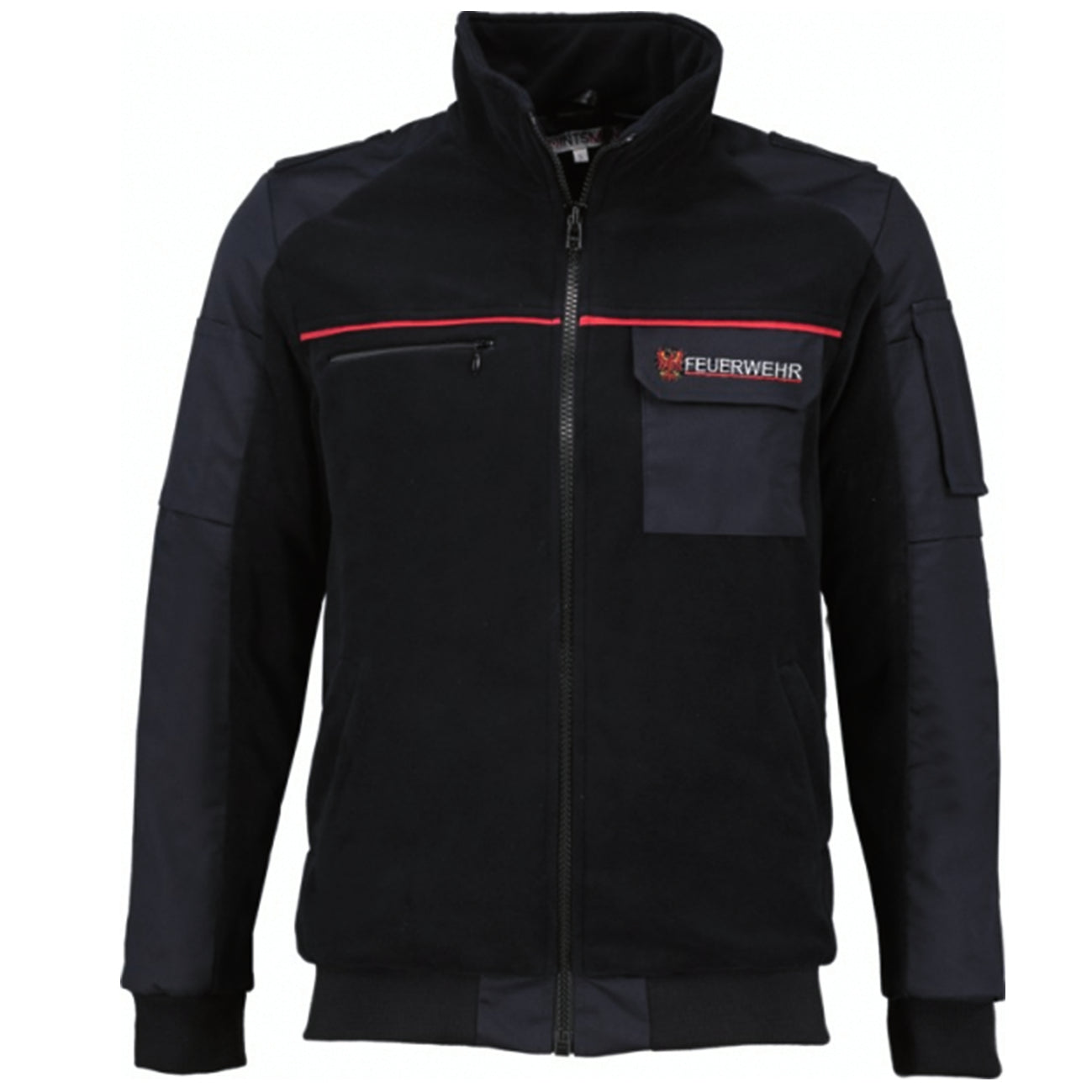 Fleecejacke Feuerwehr Brandenburg, unisex, Damen und Herren, marineblau