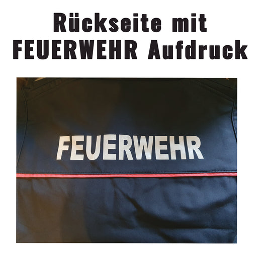 Softshelljacke Feuerwehr Saarland Thüringen Sachsen unisex altes Modell mit Raspel