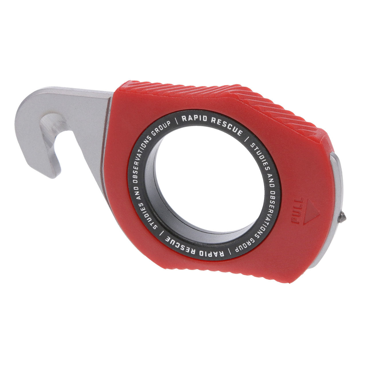 SOG Rapid Rescue Red, kompaktes Rettungsmesser mit Gurtschneider und Glasbrecher