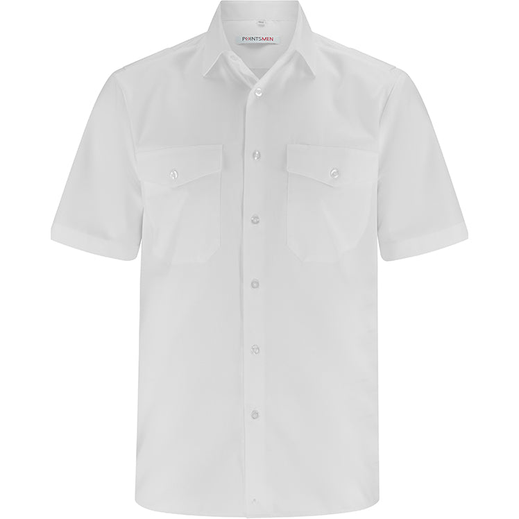 Diensthemd Modell München,bügelarm, kurzarm, Feuerwehr Bayern, weiß, mit Tunnel, regular