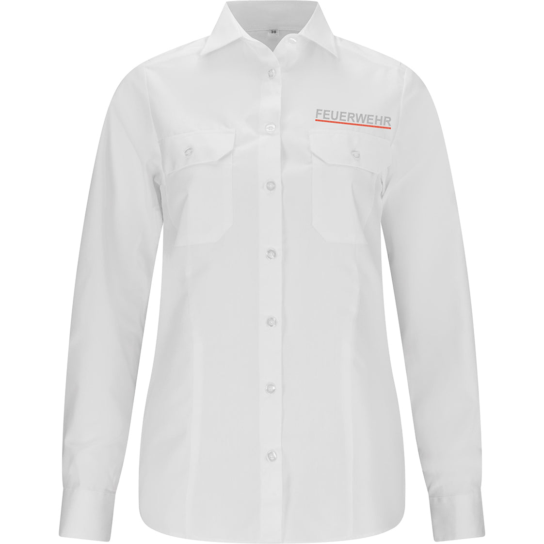 Bluse langarm weiß Feuerwehr Saarland Sachsen Thüringen mit Stick und Schultertunnel