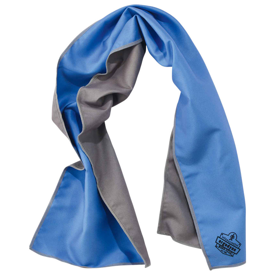 Ergodyne Mikrofaserkühltuch Chill-Its 6602MF, 25 x 104 cm, blau