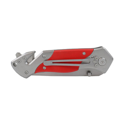 Feuerwehr Rettungsmesser Economy I, Dönges, abgerundete Klinge, rot