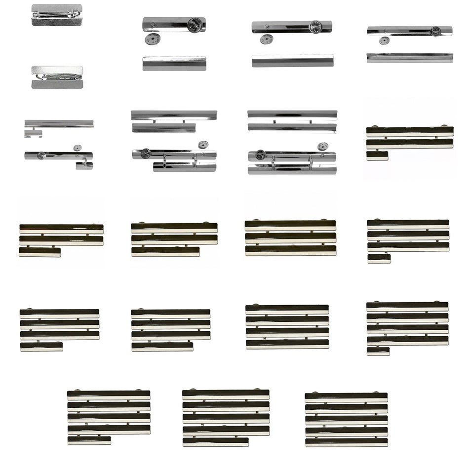 Bandspangen Unterteil Ordenspange Befestigungssystem alle Größen