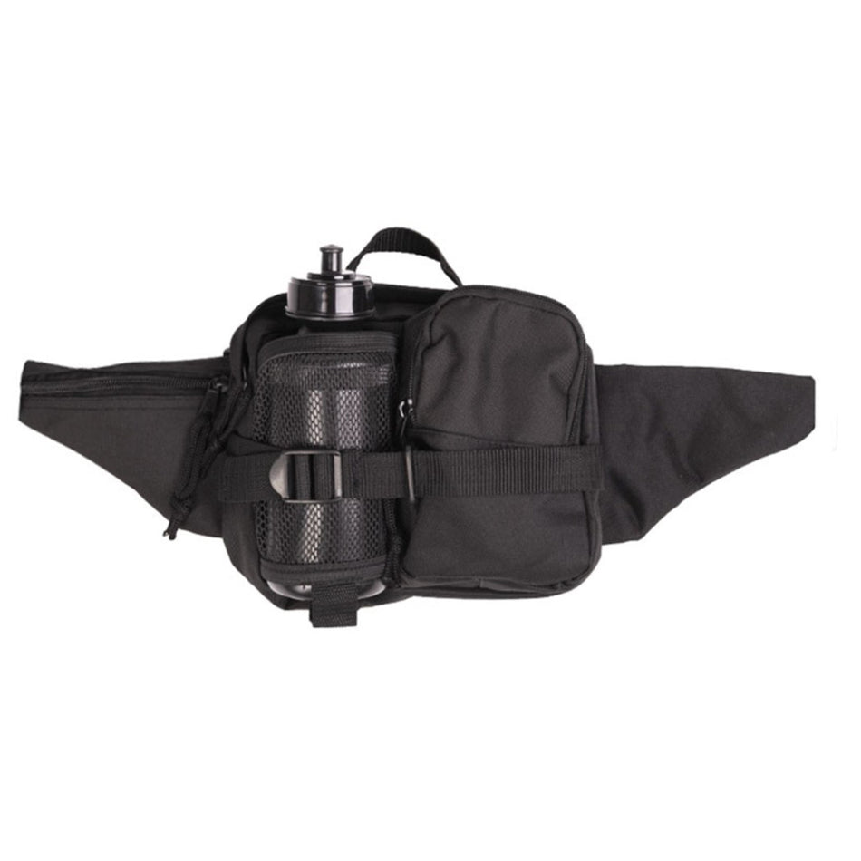 Bauchtasche multifunktions Gürteltasche mit Trinkflasche schwarz MTB-Tasche