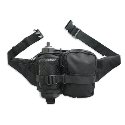 Bauchtasche multifunktions Gürteltasche mit Trinkflasche schwarz MTB-Tasche