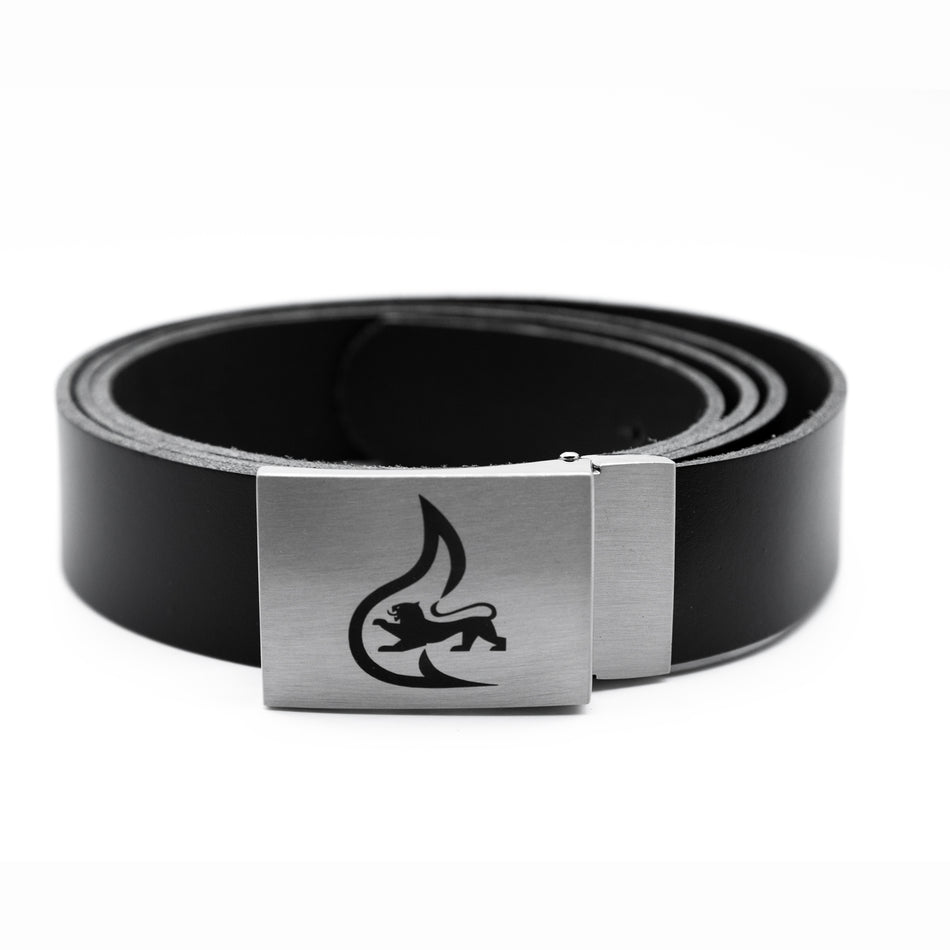 Feuerwehr Baden-Württemberg Gürtel mit Staufer Löwe Koppel Ledergürtel