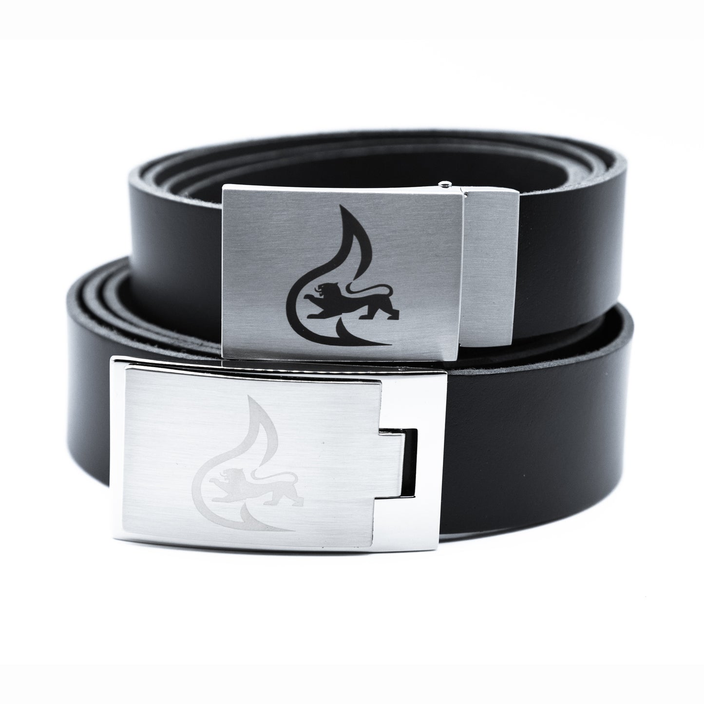 Feuerwehr Baden-Württemberg Gürtel mit Staufer Löwe Koppel Ledergürtel