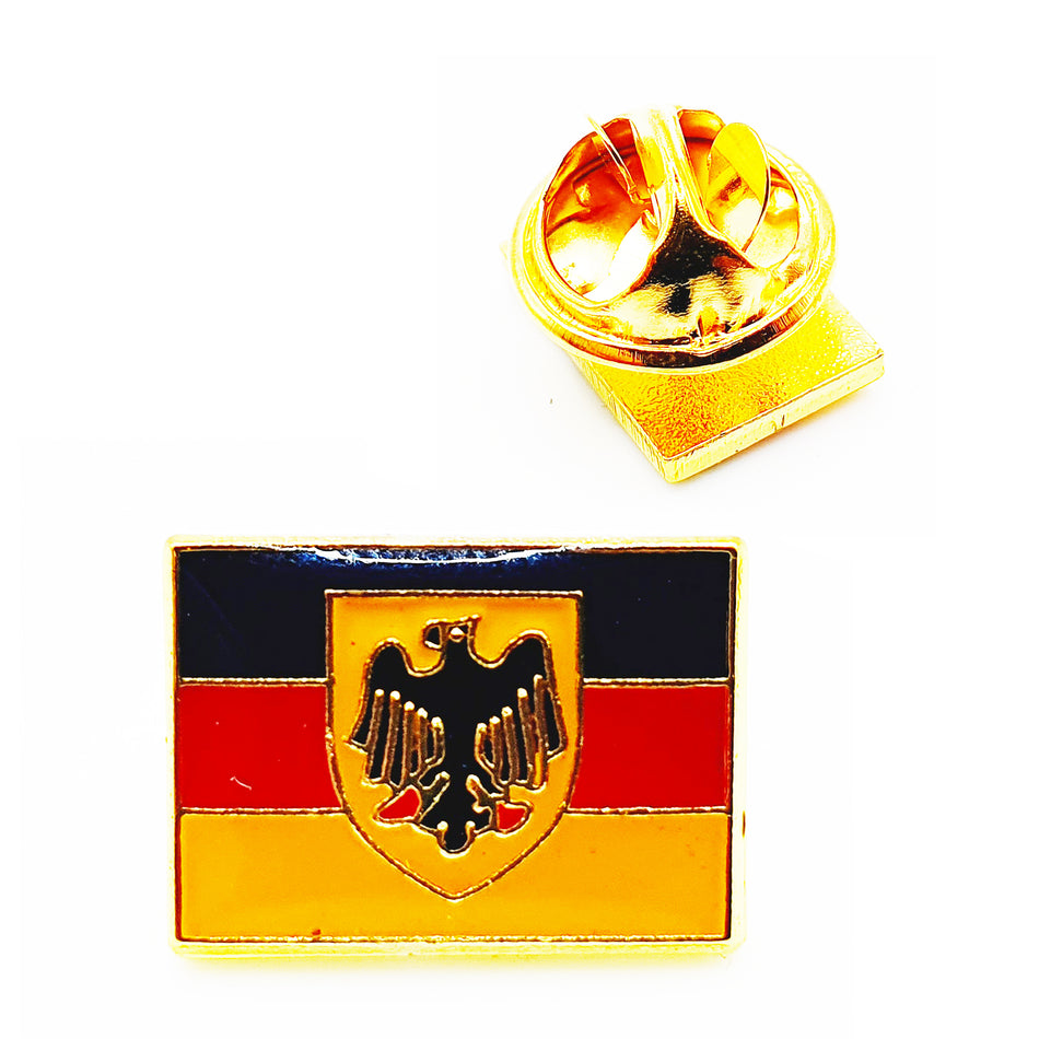 Deutschland Flagge mit Adler Pin Anstecker für Kleidung Uniform