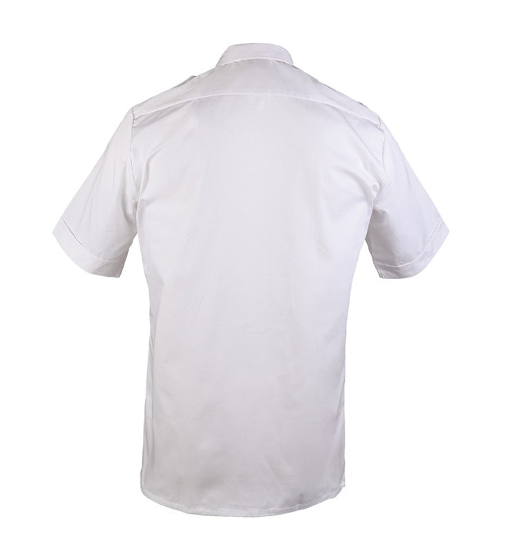 Diensthemd weiß halbarm mit Tunnel und abnehmbaren Schulterklappen, Feuerwehr, Mil-Tec