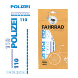 Fahrrad MTB Feuerwehr & Polizei Aufkleber Sticker
