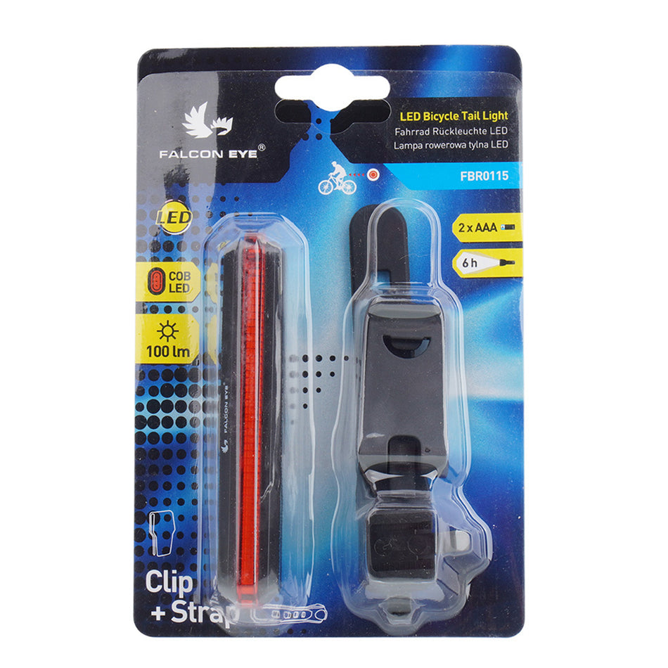 Fahrrad Rücklicht Falcon Eye RAZOR LED 100 Lumen Betterie