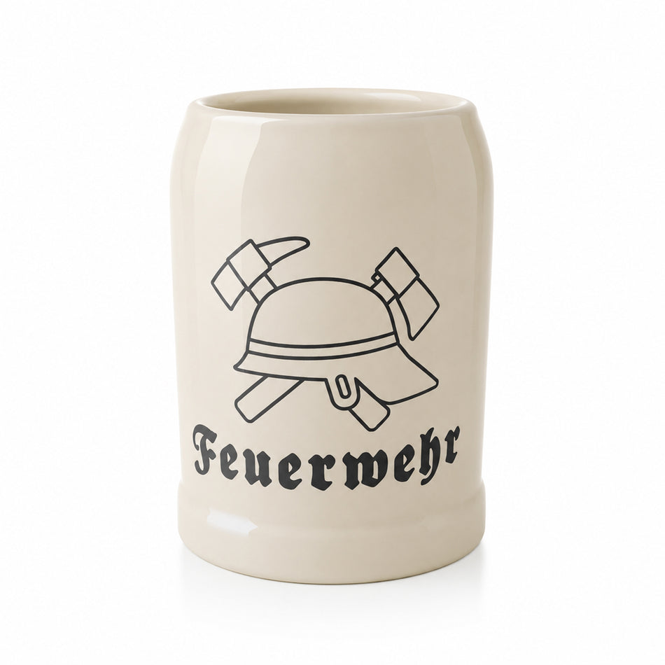Feuerwehr Bierkrug 500ml Keramik
