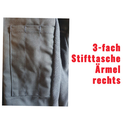 Feuerwehr Fleecejacke Tagesdienst Winterjacke marineblau neutral