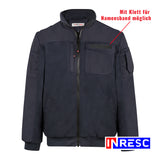 Feuerwehr Fleecejacke Tagesdienst Winterjacke marineblau neutral