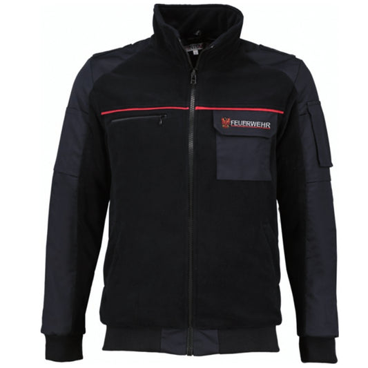 Fleecejacke Feuerwehr Brandenburg, unisex, Damen und Herren, marineblau