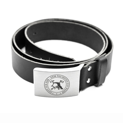 Ledergürtel Feuerwehr Gott zur Ehr dem nächsten zur Wehr Gürtel Koppelschnalle