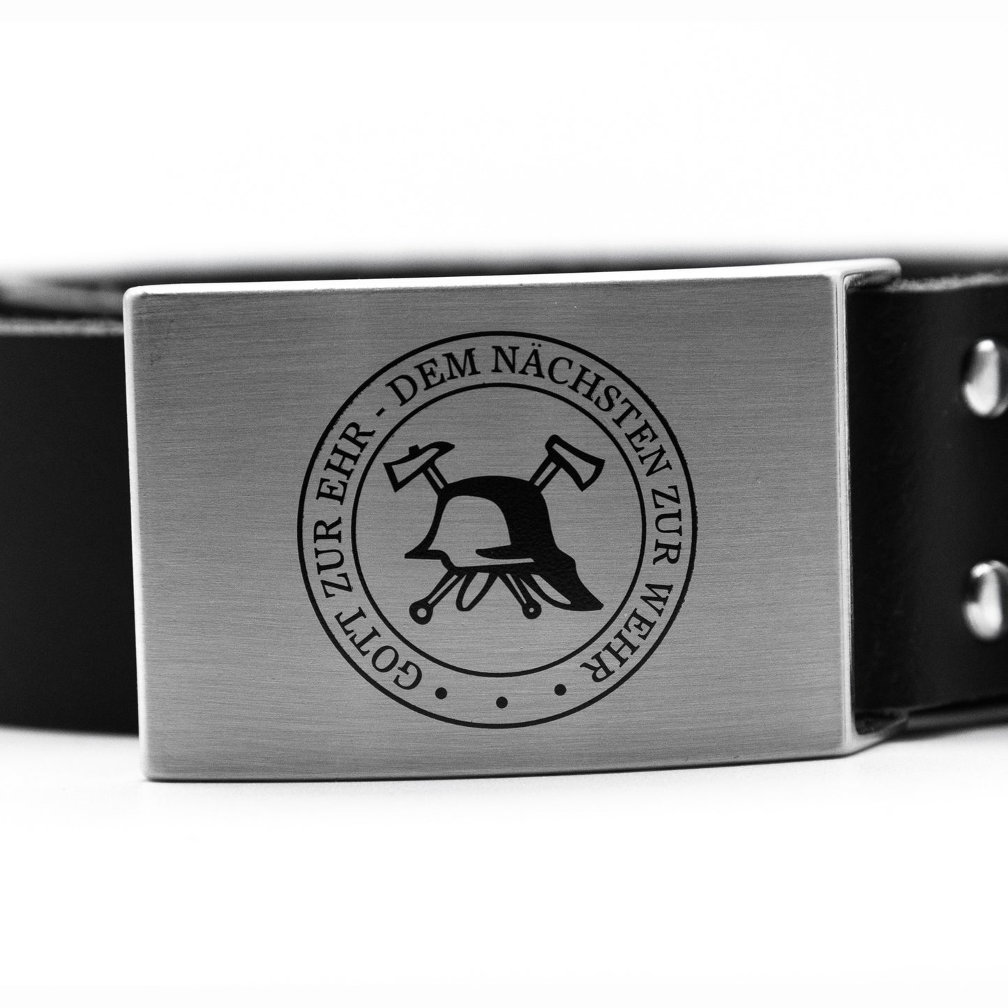 Ledergürtel Feuerwehr Gott zur Ehr dem nächsten zur Wehr Gürtel Koppelschnalle