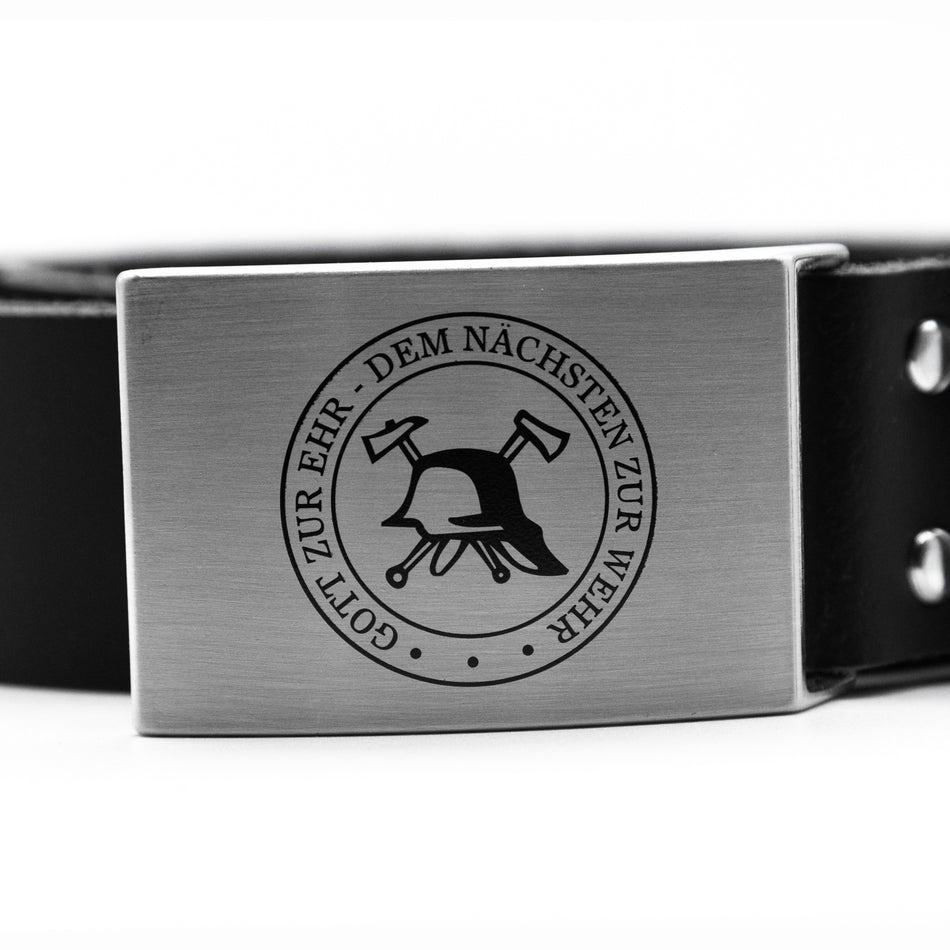 Ledergürtel Feuerwehr Gott zur Ehr dem nächsten zur Wehr Gürtel Koppelschnalle