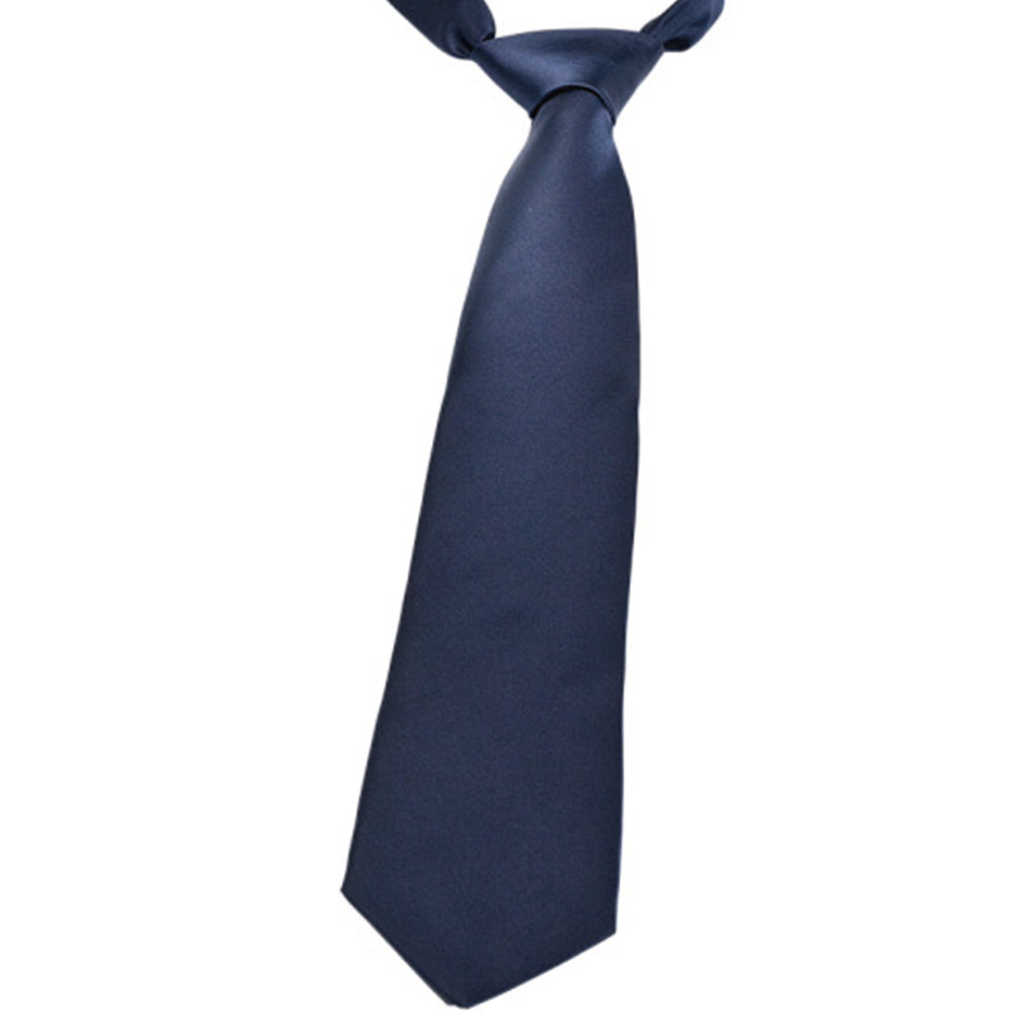 Krawatte Feuerwehr dunkelblau, uni-marine, zum Binden, 149 cm und 160 cm