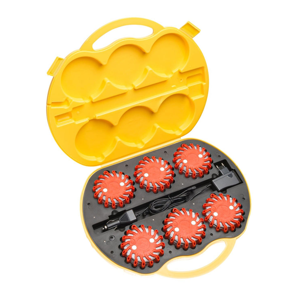M-Flare LED Signalleuchten-Set Powerflare Signallichter orange Verkehrsabsicherung