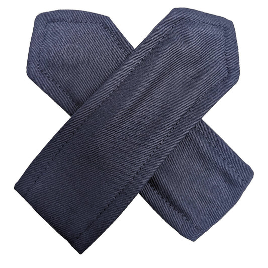 Schulteradapter Fleecejacke für Schulterschlaufen blau