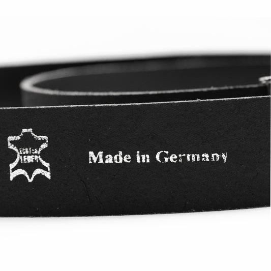 Ledergürtel Koppel mit Feuerwehr Eindruck Gürtel schwarz Bundumfang bis 150 cm kürzbar