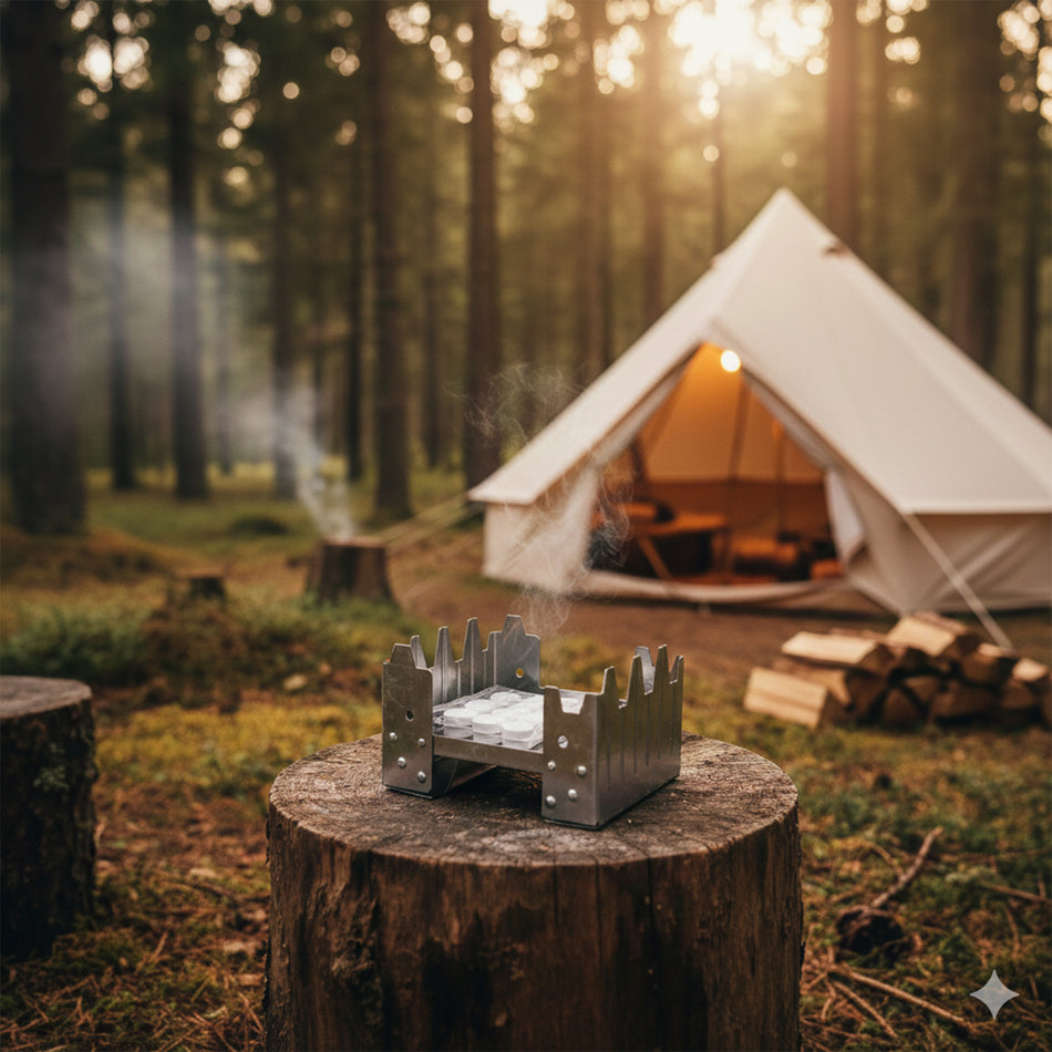 Nato Klappkocher mit Brennstoff Campingkocher zwei Größen