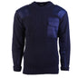 Feuerwehr Pullover dunkelblau mit Schulterklappen Bundeswehr Outdoor