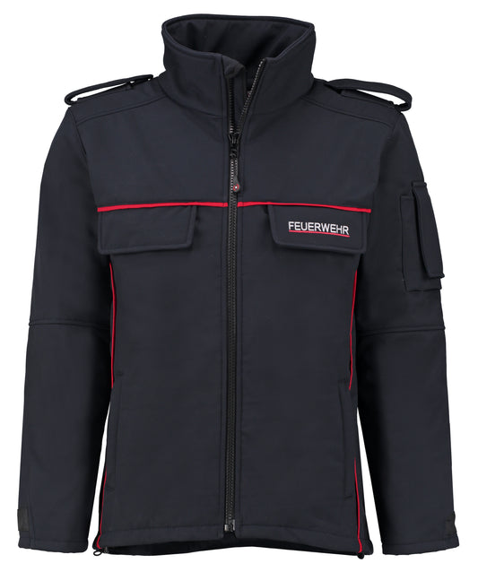Softshelljacke Feuerwehr Saarland Thüringen Sachsen unisex altes Modell mit Raspel
