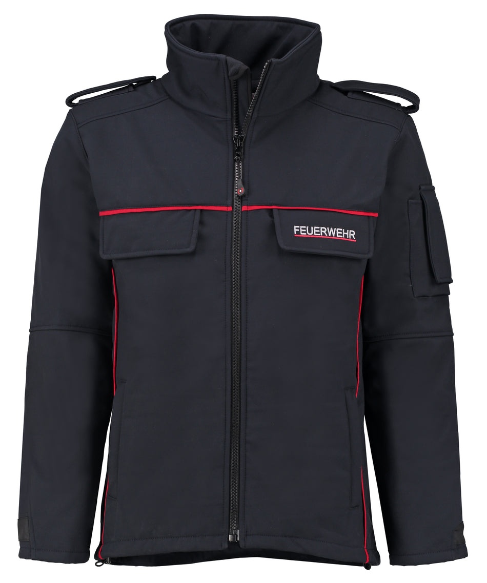 Softshelljacke Feuerwehr Saarland Thüringen Sachsen unisex altes Modell mit Raspel