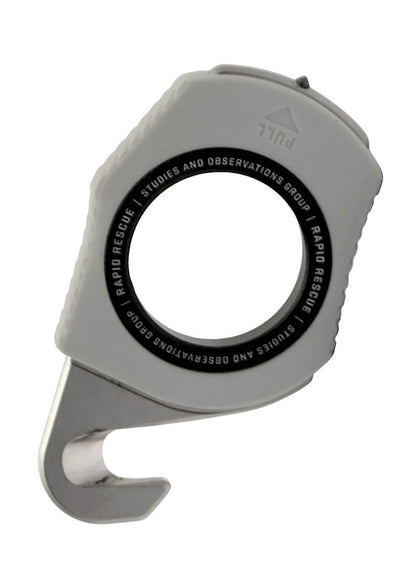 SOG Rapid Rescue Red, kompaktes Rettungsmesser mit Gurtschneider und Glasbrecher