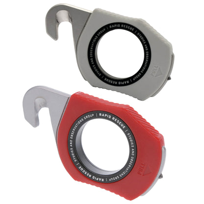 SOG Rapid Rescue Red, kompaktes Rettungsmesser mit Gurtschneider und Glasbrecher