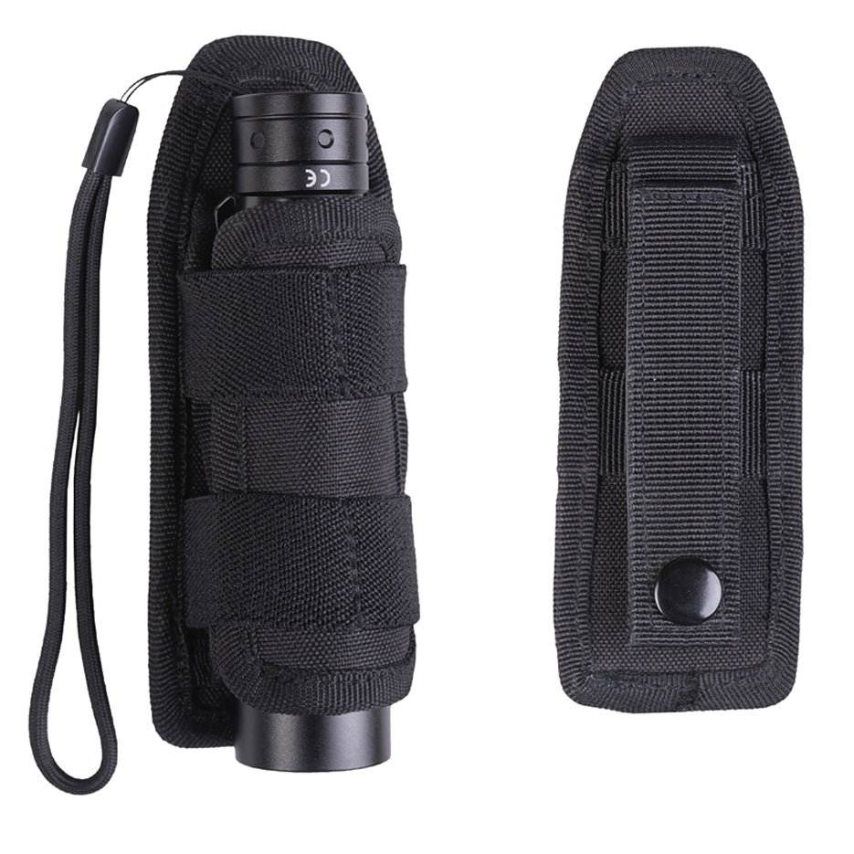 Taschenlampenholster, Lampen Gürteltasche, schwarz SEC Holster Molle Mil-Tec
